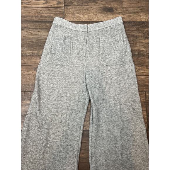 Harvey Faircloth High Waist Wide Leg Pants Gray Women's Size Large Front Pockets - Picture 2 of 10